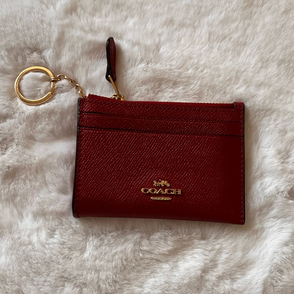 Coach Mini Skinny ID Key Ring Card Case